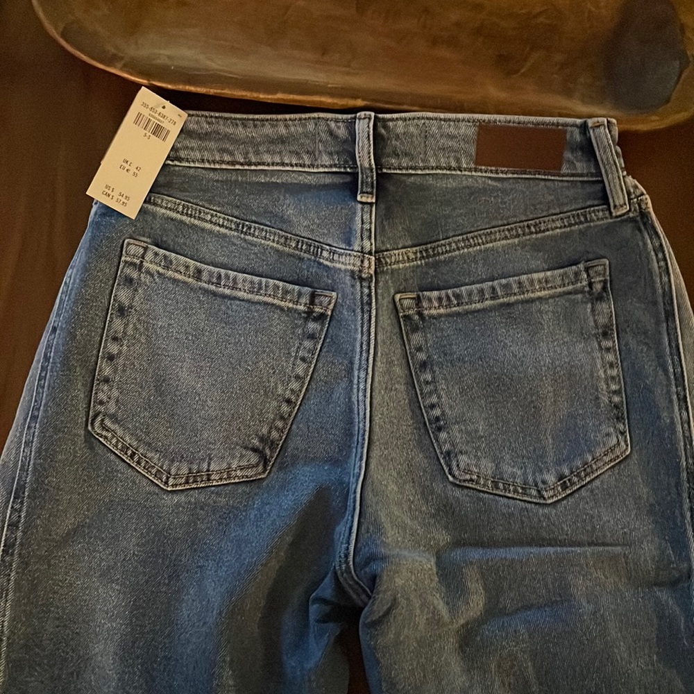NWT hollister high rise mom jean 5s waist 27